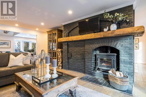 7 Purple Hill Lane, Clearview, ON - Indoor Photo Showing Living Room With Fireplace