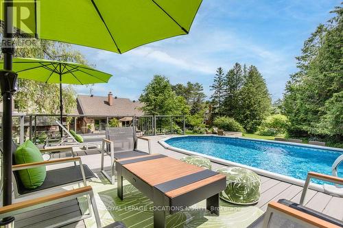 7 Purple Hill Lane, Clearview, ON - Outdoor With In Ground Pool With Deck Patio Veranda