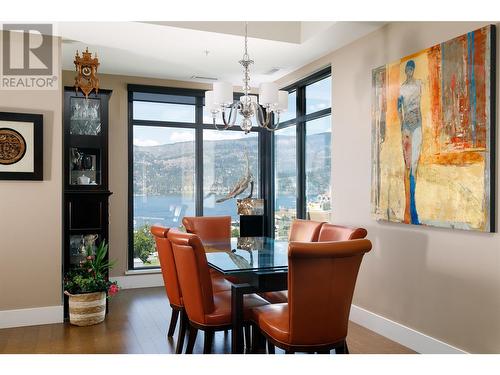 1395 Ellis Street Unit# 1104, Kelowna, BC - Indoor Photo Showing Dining Room