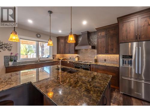 1505 Britton Road, Summerland, BC - Indoor Photo Showing Kitchen With Double Sink With Upgraded Kitchen
