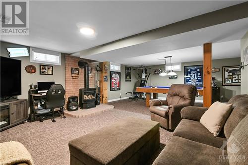 Basement Living Space with Fire Place - 2 Welland Street, Perth, ON - Indoor