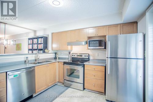 #105 -2055 Appleby Line, Burlington, ON - Indoor Photo Showing Kitchen With Stainless Steel Kitchen With Double Sink