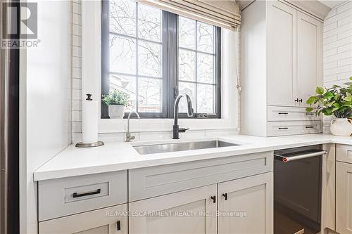 104 Price Ave, Hamilton, ON - Indoor Photo Showing Kitchen With Double Sink