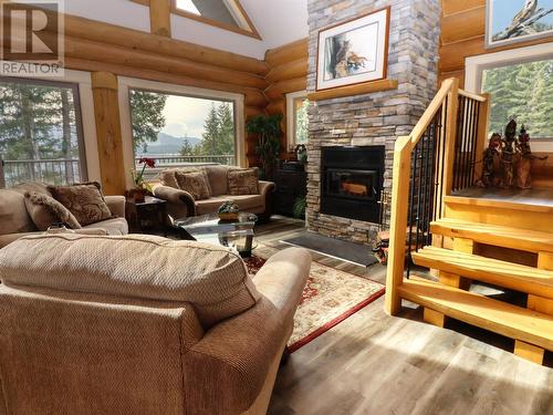 2589 Airstrip Road, Anglemont, BC - Indoor Photo Showing Living Room With Fireplace