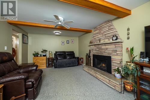 20 Ridout St, Brockton, ON - Indoor Photo Showing Living Room With Fireplace