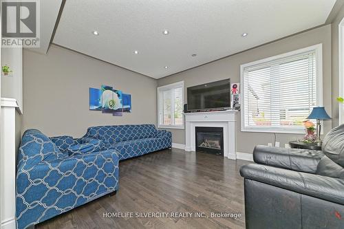 67 Enford Cres, Brampton, ON - Indoor Photo Showing Living Room With Fireplace