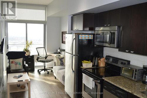 #3409 -105 The Queensway, Toronto, ON - Indoor Photo Showing Kitchen With Stainless Steel Kitchen