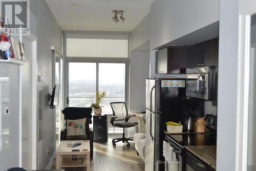 #3409 -105 The Queensway, Toronto, ON - Indoor Photo Showing Kitchen With Stainless Steel Kitchen