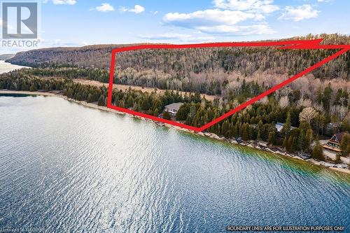 And 43 acres of stunning private property. - 157 Georgian Dr Drive, Northern Bruce Peninsula, ON - Outdoor With Body Of Water With View