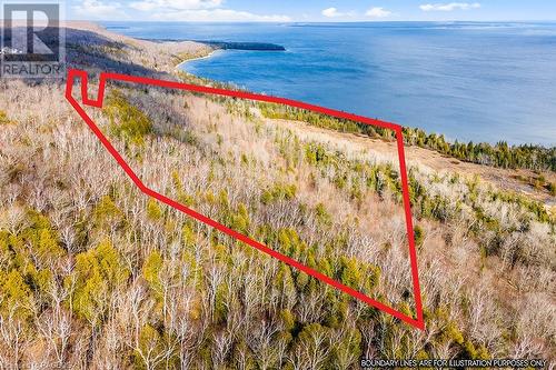 Property is abutting the Niagara Escarpment, Bruce Trail & Provincial Parkland. - 157 Georgian Drive, Northern Bruce Peninsula, ON - Outdoor With Body Of Water With View