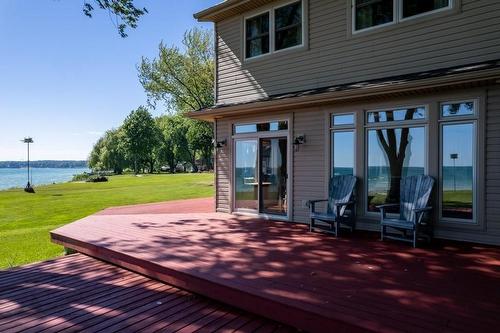 3098 Lakeshore Road, Dunnville, ON - Outdoor With Body Of Water With Deck Patio Veranda