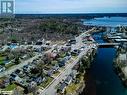 Aerial view of area - 23 River Street, Parry Sound, ON  - Outdoor With Body Of Water With View 