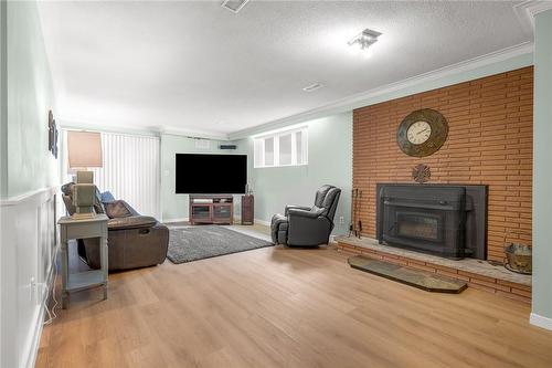 14 Fifty Road, Stoney Creek, ON - Indoor Photo Showing Living Room With Fireplace