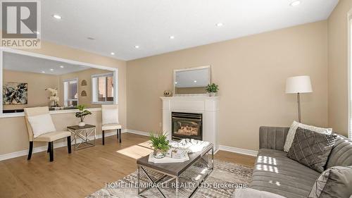 46 Velvet Grass Lane, Brampton, ON - Indoor Photo Showing Living Room With Fireplace