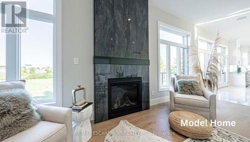 Lot 52 Hilborn Crescent, Blandford-Blenheim, ON - Indoor Photo Showing Living Room With Fireplace