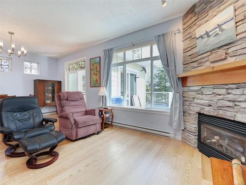 2308 Demamiel Pl, Sooke, BC - Indoor Photo Showing Living Room With Fireplace