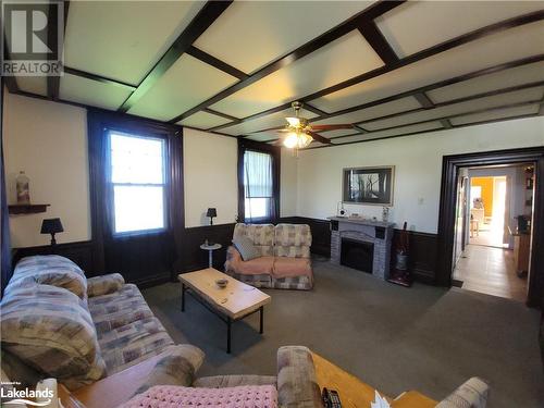 Large Living Room With 9 Foot Ceilings - 13 Main Street, Sundridge, ON - Indoor Photo Showing Living Room