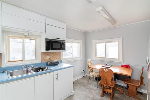 8 Merchison Avenue, Hamilton, ON - Indoor Photo Showing Kitchen With Double Sink