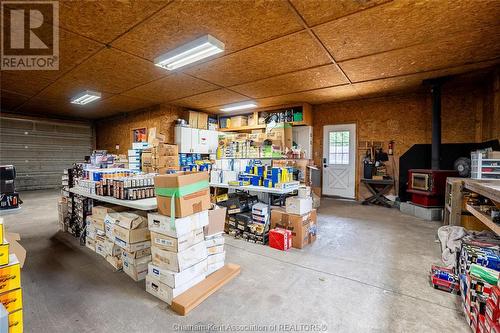 13320 Base Line, Thamesville, ON - Indoor Photo Showing Garage