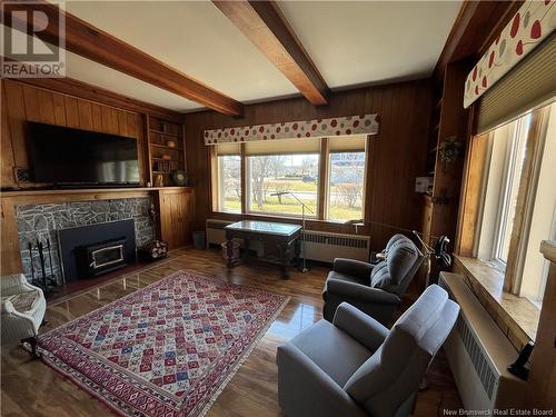 555 Riverside Drive, Bathurst, NB - Indoor Photo Showing Living Room With Fireplace