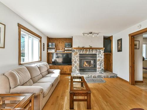 Living room - 44Z Rue Desjardins, Sainte-Agathe-Des-Monts, QC - Indoor Photo Showing Living Room With Fireplace