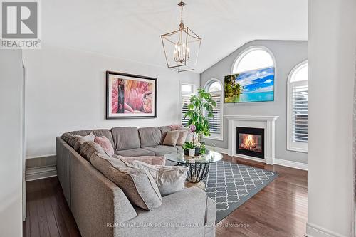 35 Tamarack Tr, Barrie, ON - Indoor Photo Showing Living Room With Fireplace