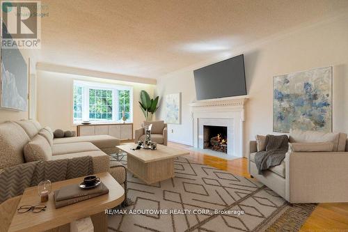 273 Cairncroft Rd, Oakville, ON - Indoor Photo Showing Living Room With Fireplace