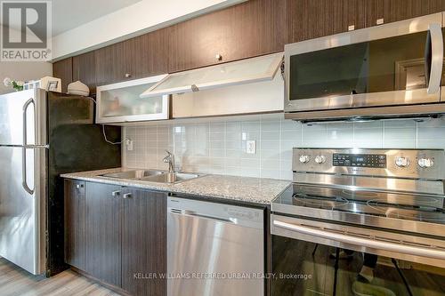 214 - 275 Yorkland Road, Toronto, ON - Indoor Photo Showing Kitchen With Stainless Steel Kitchen With Double Sink