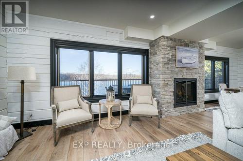 106 Fleming Bay Rd, Trent Hills, ON - Indoor Photo Showing Living Room With Fireplace