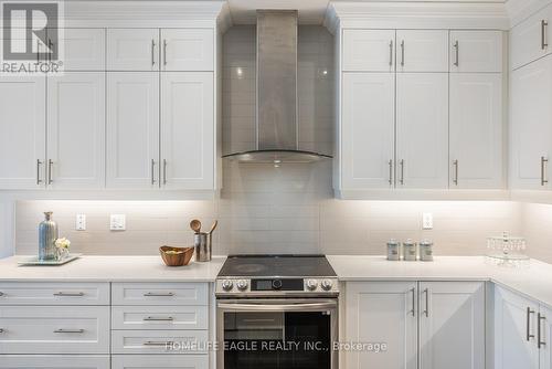 125 Bond Cres, Richmond Hill, ON - Indoor Photo Showing Kitchen With Fireplace With Double Sink