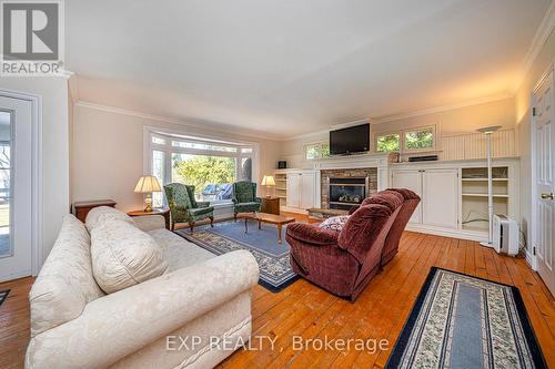 24 Mcrae Beach Rd S, Georgina, ON - Indoor Photo Showing Living Room With Fireplace
