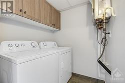 Top floor laundry room, large enough for some storage - 