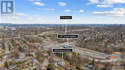 The perfect location in the city on a beautiful lot. Very close proximity and walking distance to LRT station, 417, bike/walking paths. - 1235 Parkway Drive, Ottawa, ON - Outdoor With View