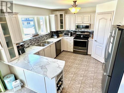 113 Terra Nova Drive, Clarenville, NL - Indoor Photo Showing Kitchen With Double Sink
