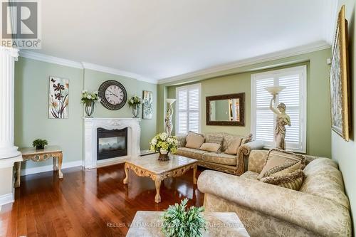 41 Nova Scotia Rd, Brampton, ON - Indoor Photo Showing Living Room With Fireplace