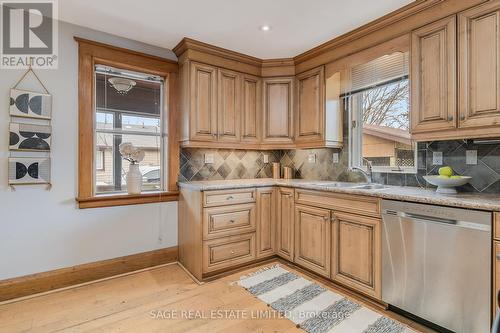 23 Wilhelm St, Kitchener, ON - Indoor Photo Showing Kitchen With Double Sink