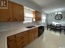 49 5 Street Crescent, Kindersley, SK  - Indoor Photo Showing Kitchen With Double Sink 