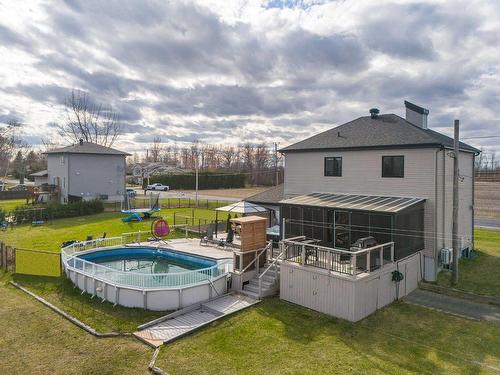 Backyard - 1538 Rue Principale, Saint-Amable, QC - Outdoor With Above Ground Pool
