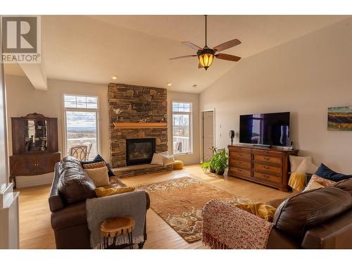 13053 Tamarack Avenue, Fort St. John, BC - Indoor Photo Showing Living Room With Fireplace