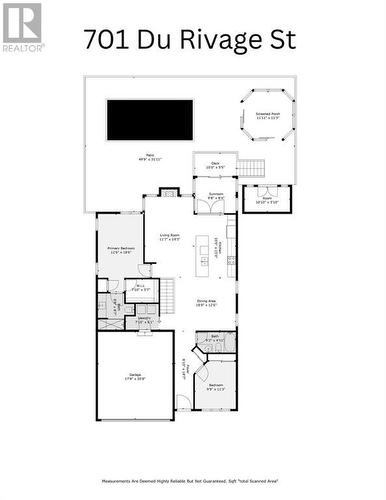 Main Level Floor Plan - 701 Du Rivage Street, Rockland, ON - Other