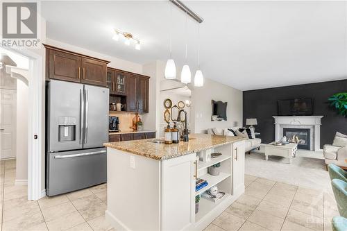 1486 Comfrey Crescent, Ottawa, ON - Indoor Photo Showing Kitchen With Fireplace With Upgraded Kitchen