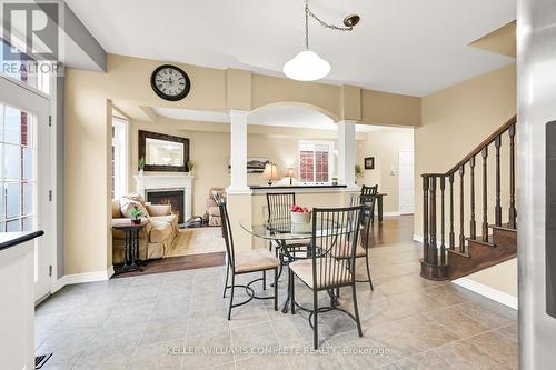 8 Bousfield Crt, Hamilton, ON - Indoor Photo Showing Dining Room With Fireplace