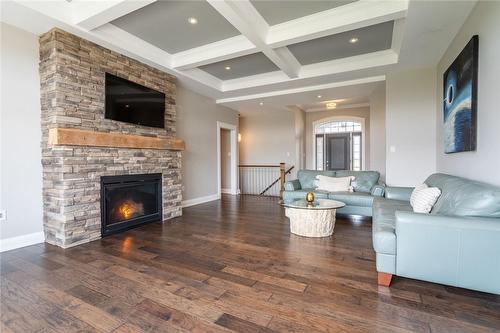 54 Stoney Creek Road, York, ON - Indoor Photo Showing Living Room With Fireplace