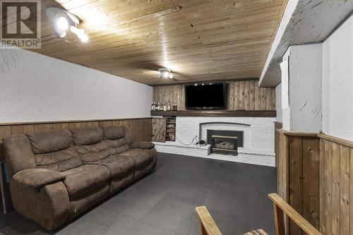 145 Tilley Rd, Sault Ste. Marie, ON - Indoor Photo Showing Living Room With Fireplace