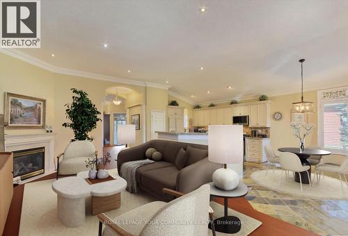 158 Legendary Trail, Whitchurch-Stouffville, ON - Indoor Photo Showing Living Room With Fireplace