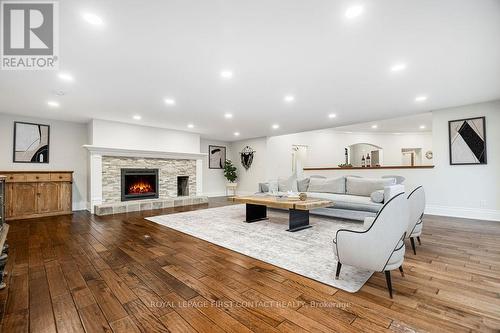 16246 The Gore Rd, Caledon, ON - Indoor Photo Showing Living Room With Fireplace