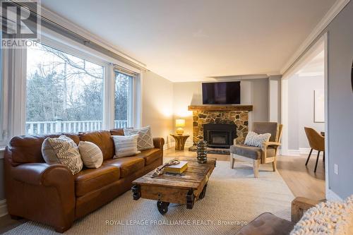 1692 North Big Island Rd, Prince Edward County, ON - Indoor Photo Showing Living Room With Fireplace