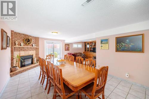 4267 Curia Cres, Mississauga, ON - Indoor Photo Showing Dining Room With Fireplace