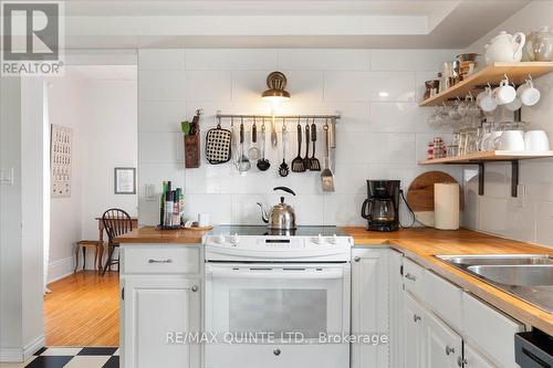 32 Queen Street, Prince Edward County, ON - Indoor Photo Showing Kitchen With Double Sink
