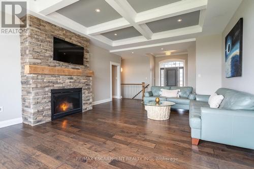 54 Stoney Creek Road, Haldimand, ON - Indoor Photo Showing Living Room With Fireplace